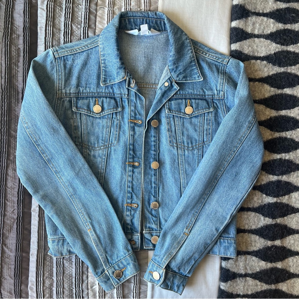 Miss Selfridge Classic Blue Denim Jacket US 2